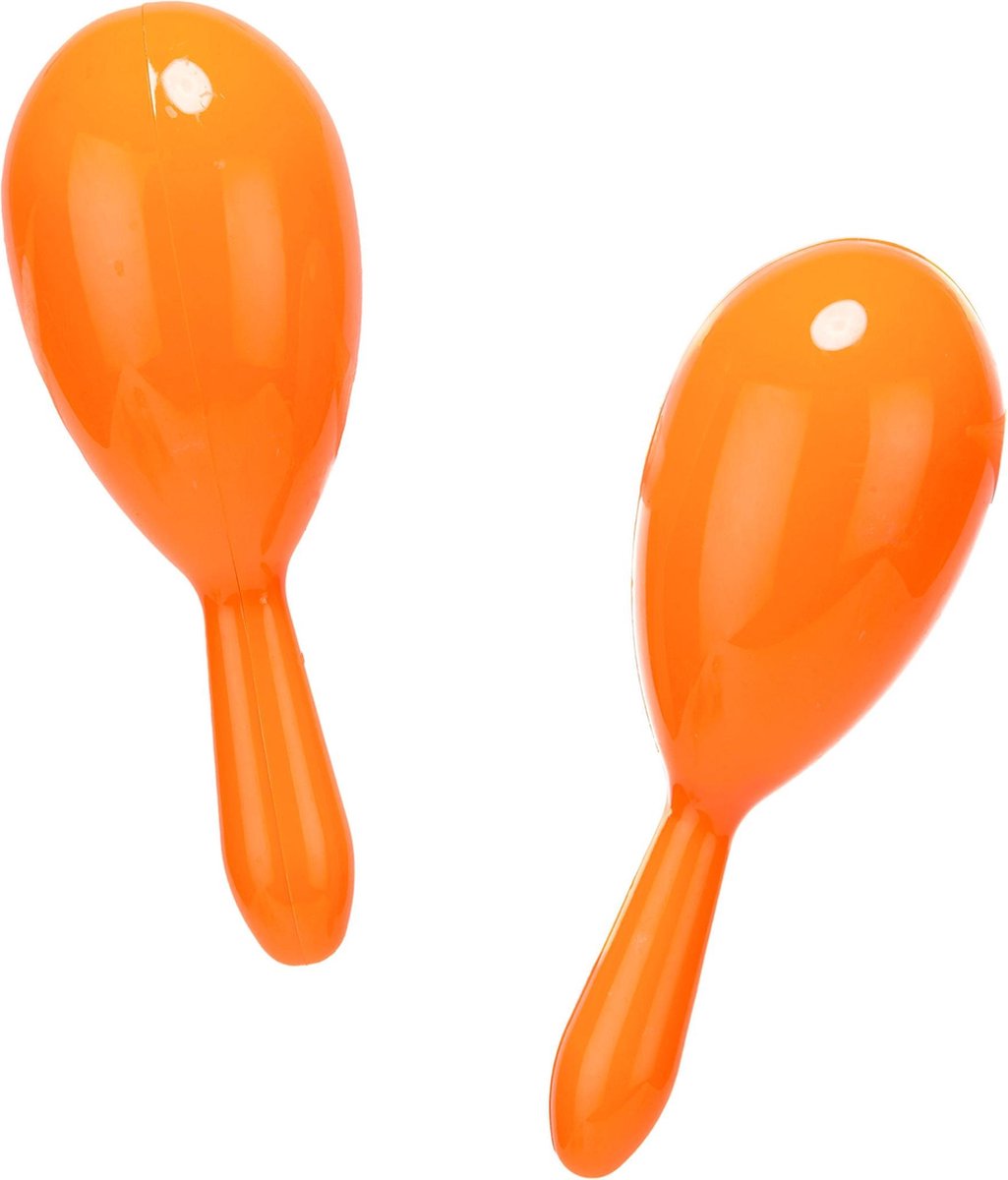 NINGBO PARTY SUPPLIES - Oranje Maracas Samba ballen - Accessoires > Overige